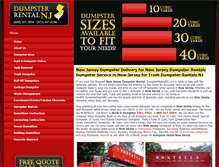 Tablet Screenshot of dumpsterrentalnj.com